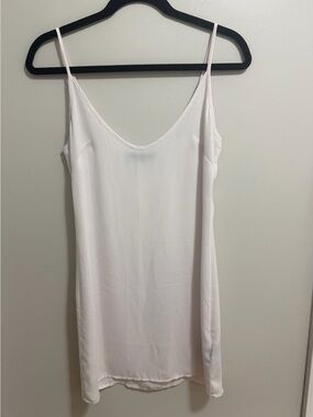 AllSaints Ricia Dusk Silk Slip Dress Light Pale Pink XS - SLIP ONLY